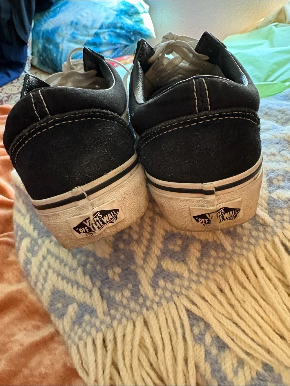 Vans Black & White Platform Low-Top Old Skool Sneakers